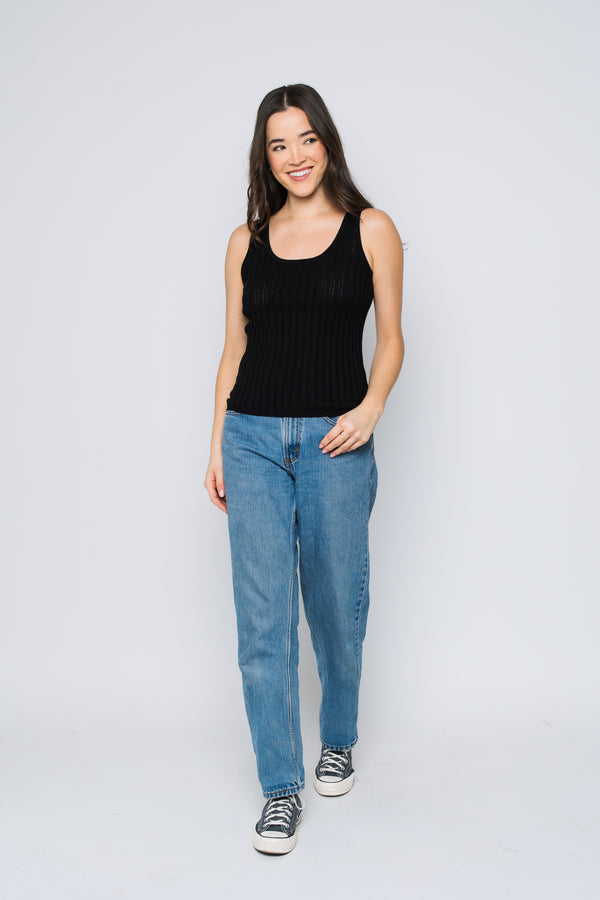 Jasmine-Pointelle Tank